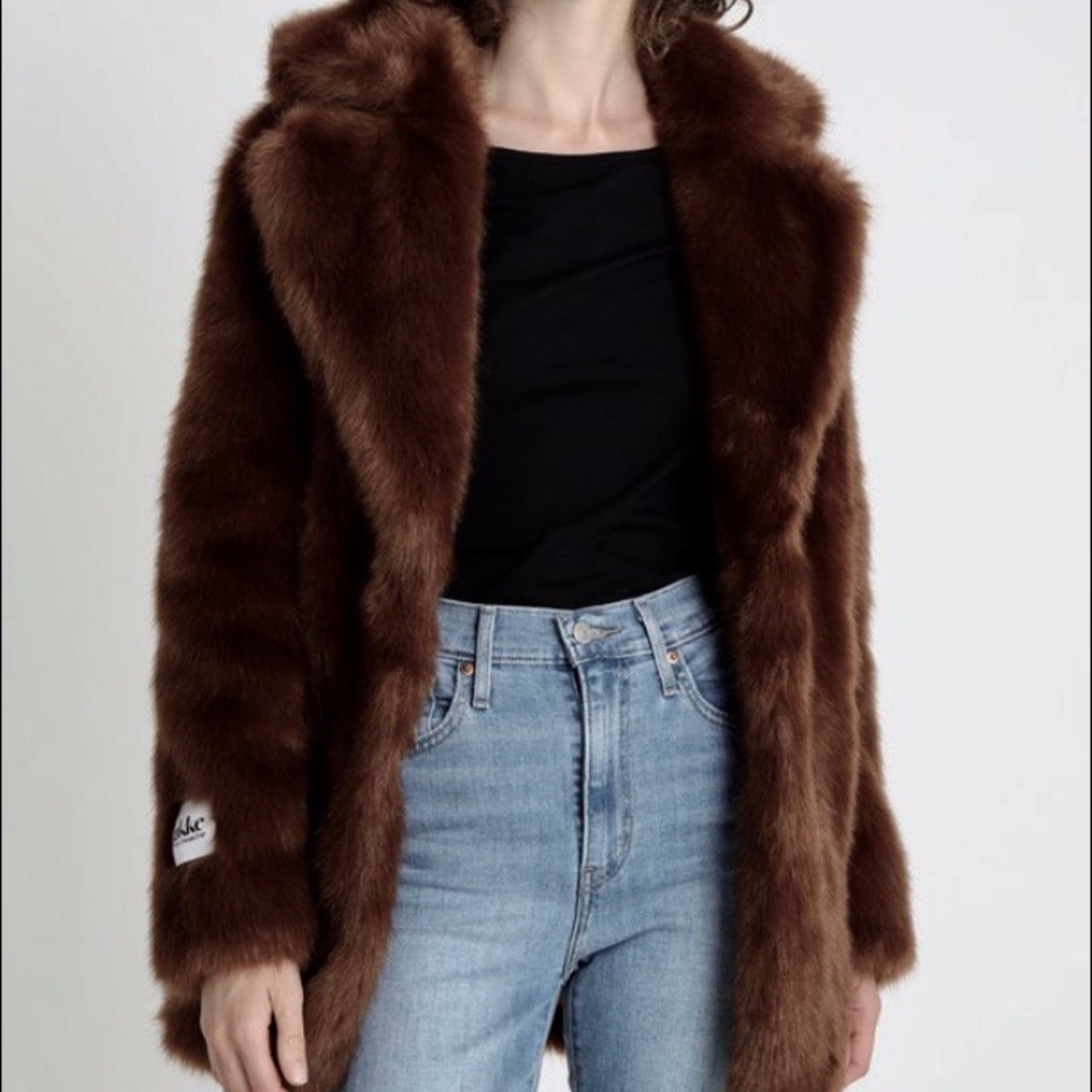Heather Jakke Faux Fur Designer coat (London, UK)